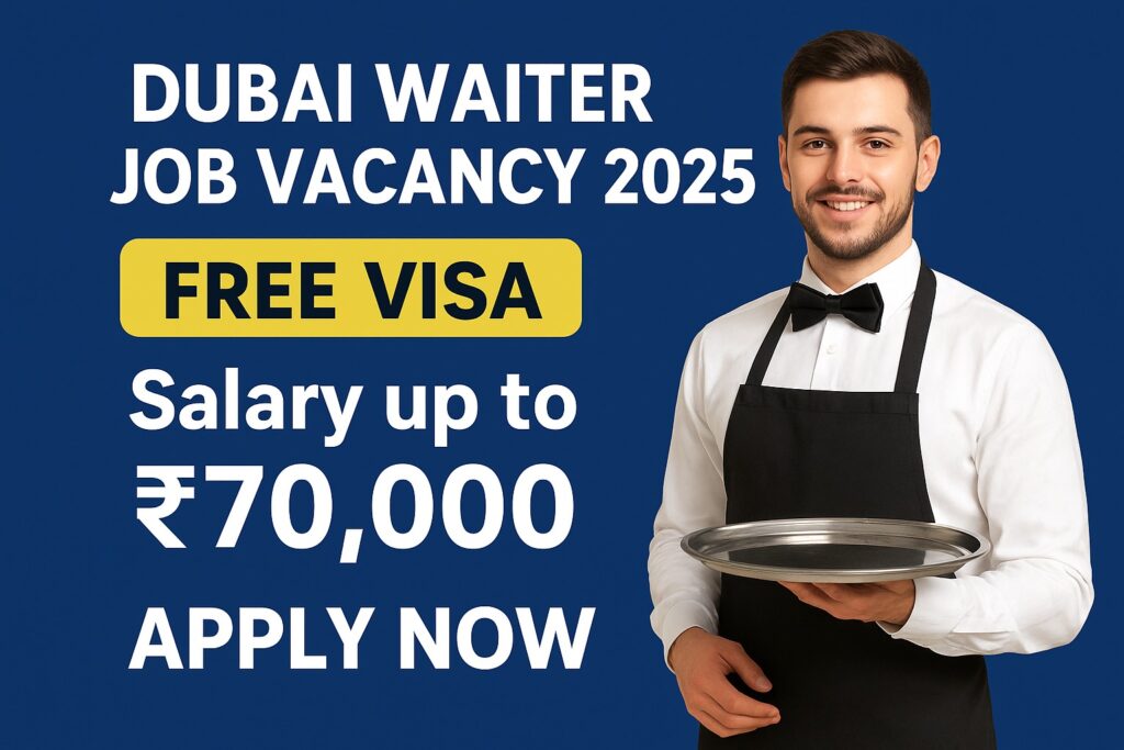 Dubai Waiter Job