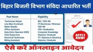 Bihar Bijli Vibhag job