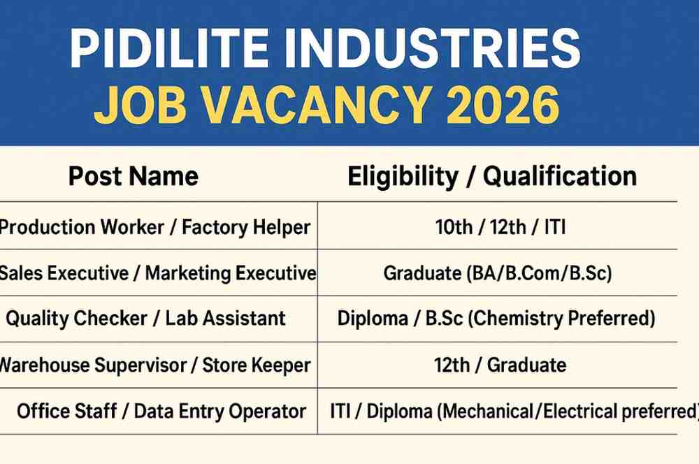 Pidilite Industries Job
