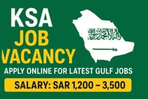 Saudi Arabia (KSA) Job