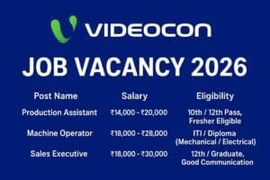 videocon job
