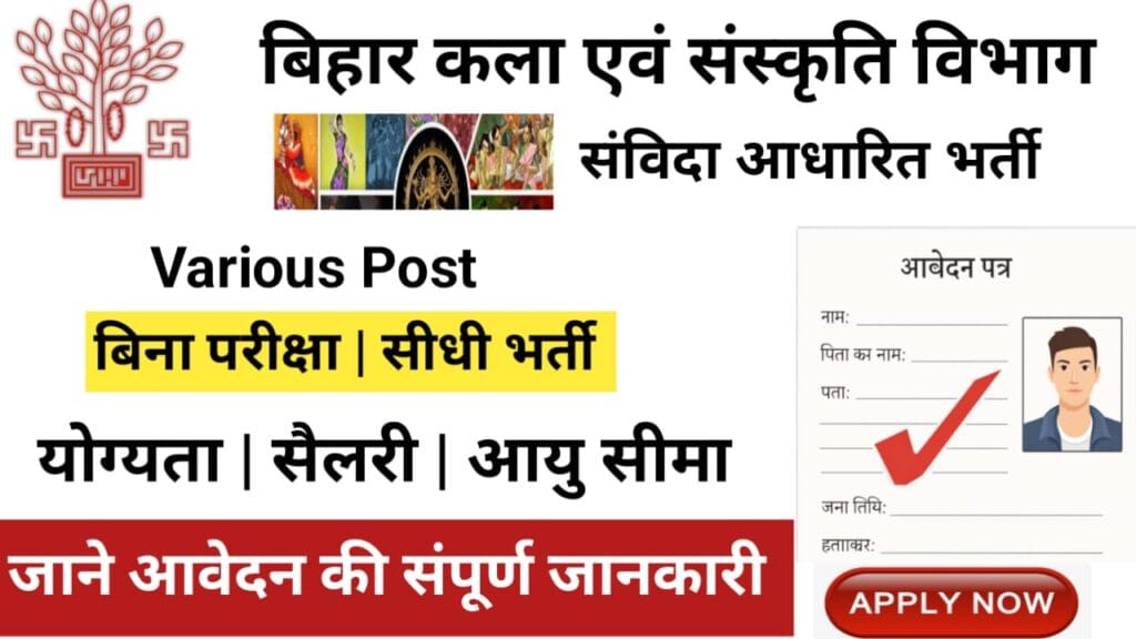 Art & Culture Department vacancy