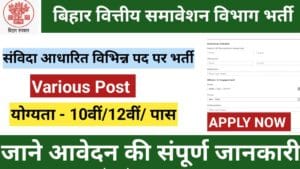 Bihar Financial Inclusion Department