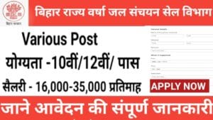 बिहार राज्य वर्षा जल संचयन सेल