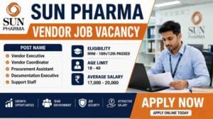 Sun Pharma Vendor Job Vacancy