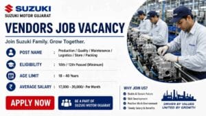 Suzuki Motor Gujarat Vendors job vacancy
