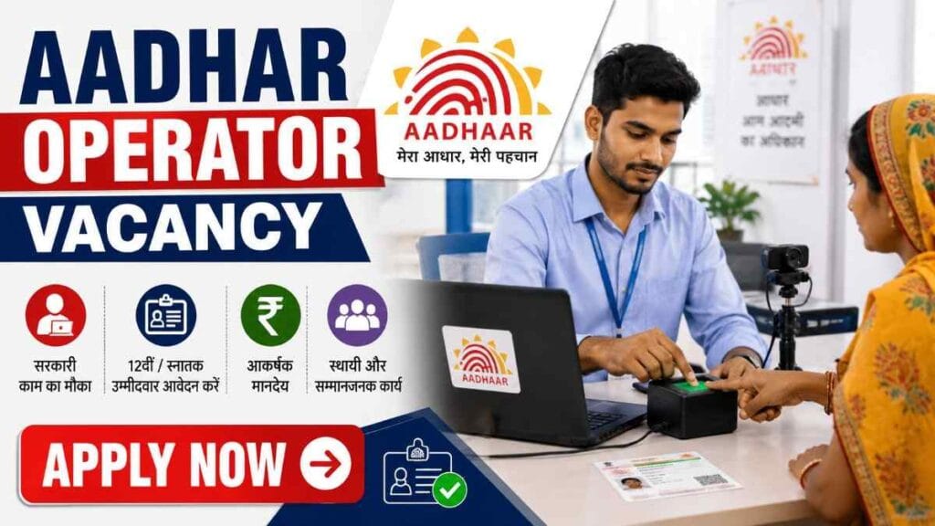 Aadhar Operator Vacancy
