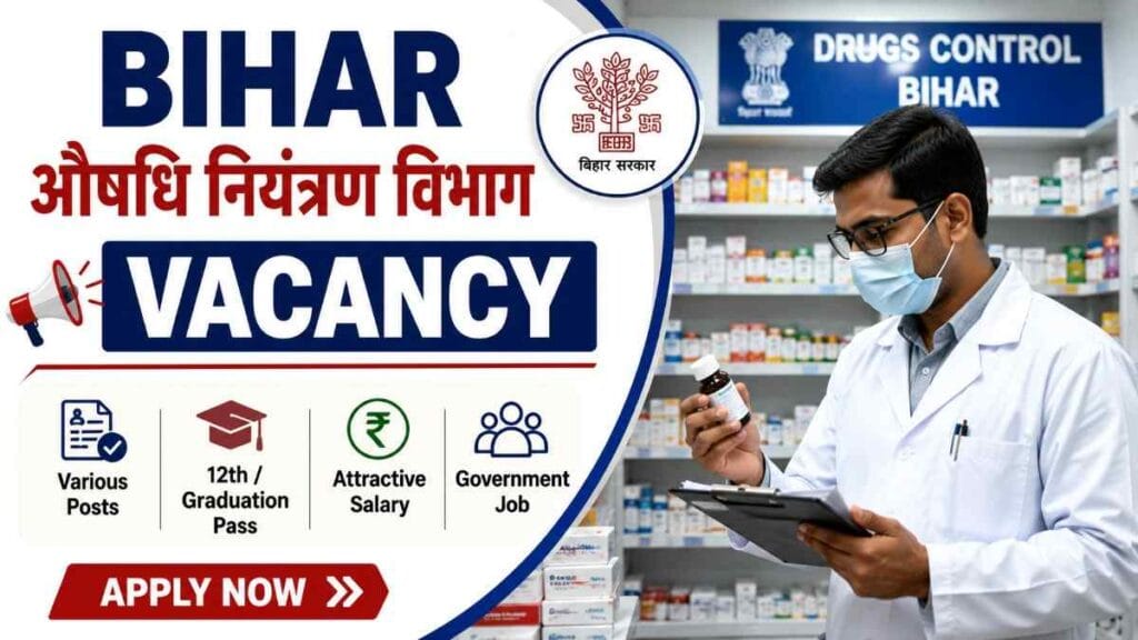 Bihar Aushadhi Niyantran Vibhag Vacancy