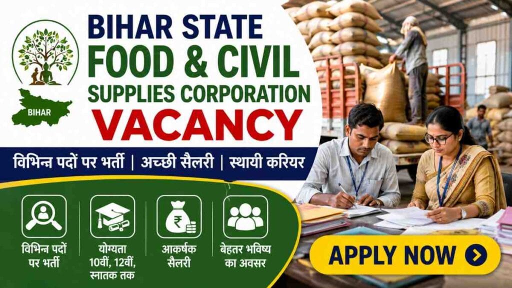 Bihar State Food & Civil Supplies Corporation Vacancy