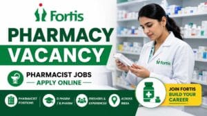 Fortis Pharmacy Vacancy