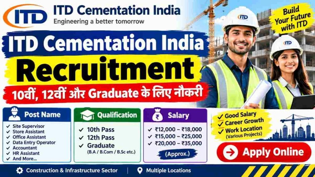 ITD Cementation India Recruitment